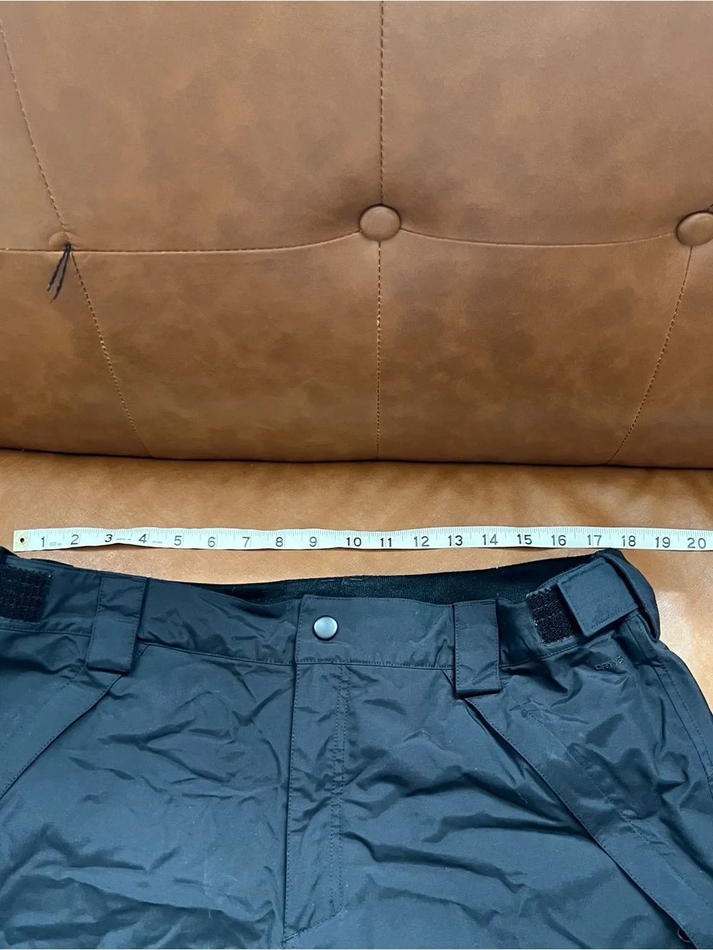 The North Face Men’s Sz L Black Cargo Pockets Waterproof Skiing Snow Pants